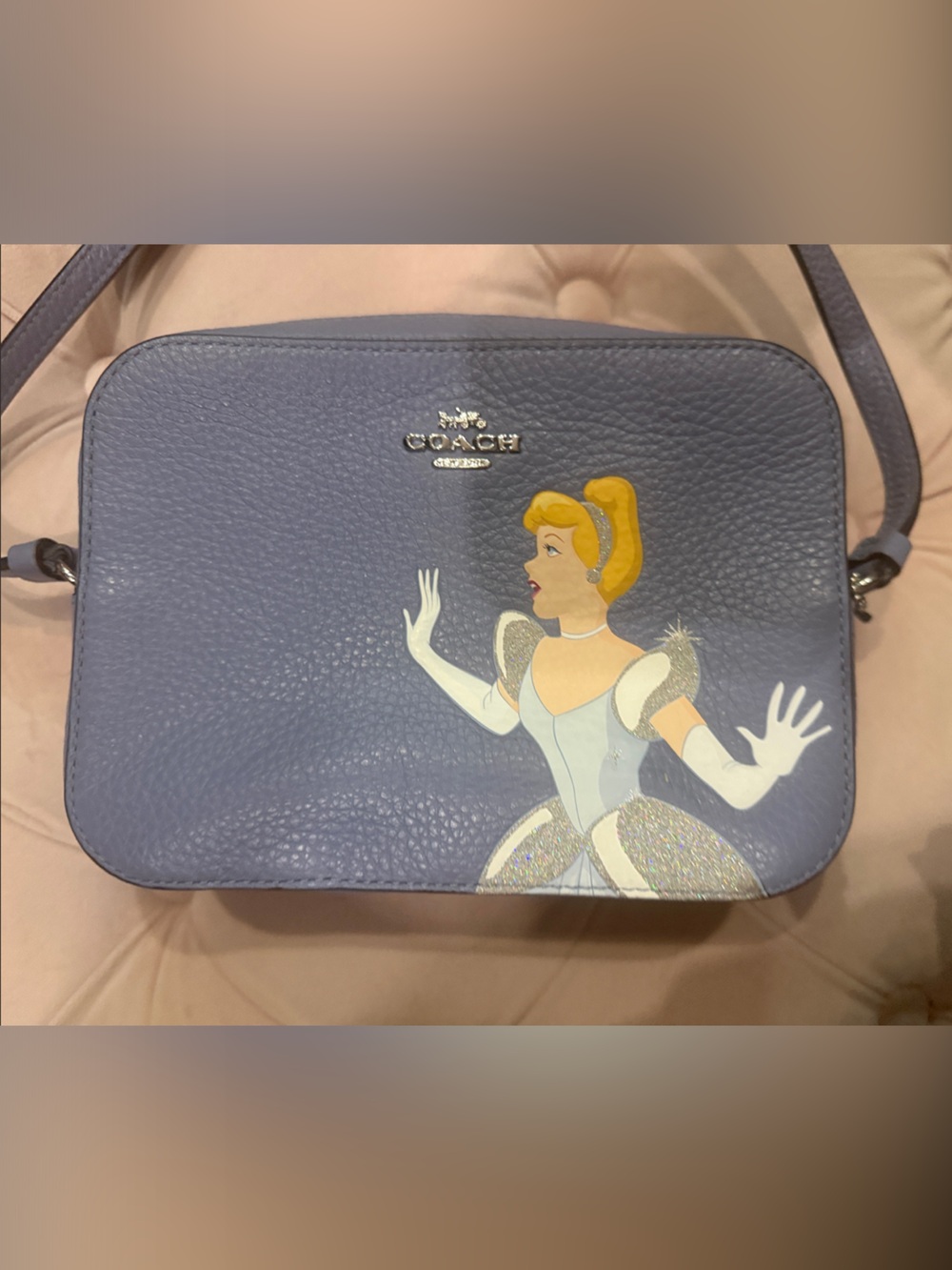 Coach Powder Blue Leather Cinderella Crossbody